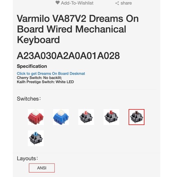 Varmilo Pink & Purple Butterfly Mechanical Keyboard - Picture 2 of 16